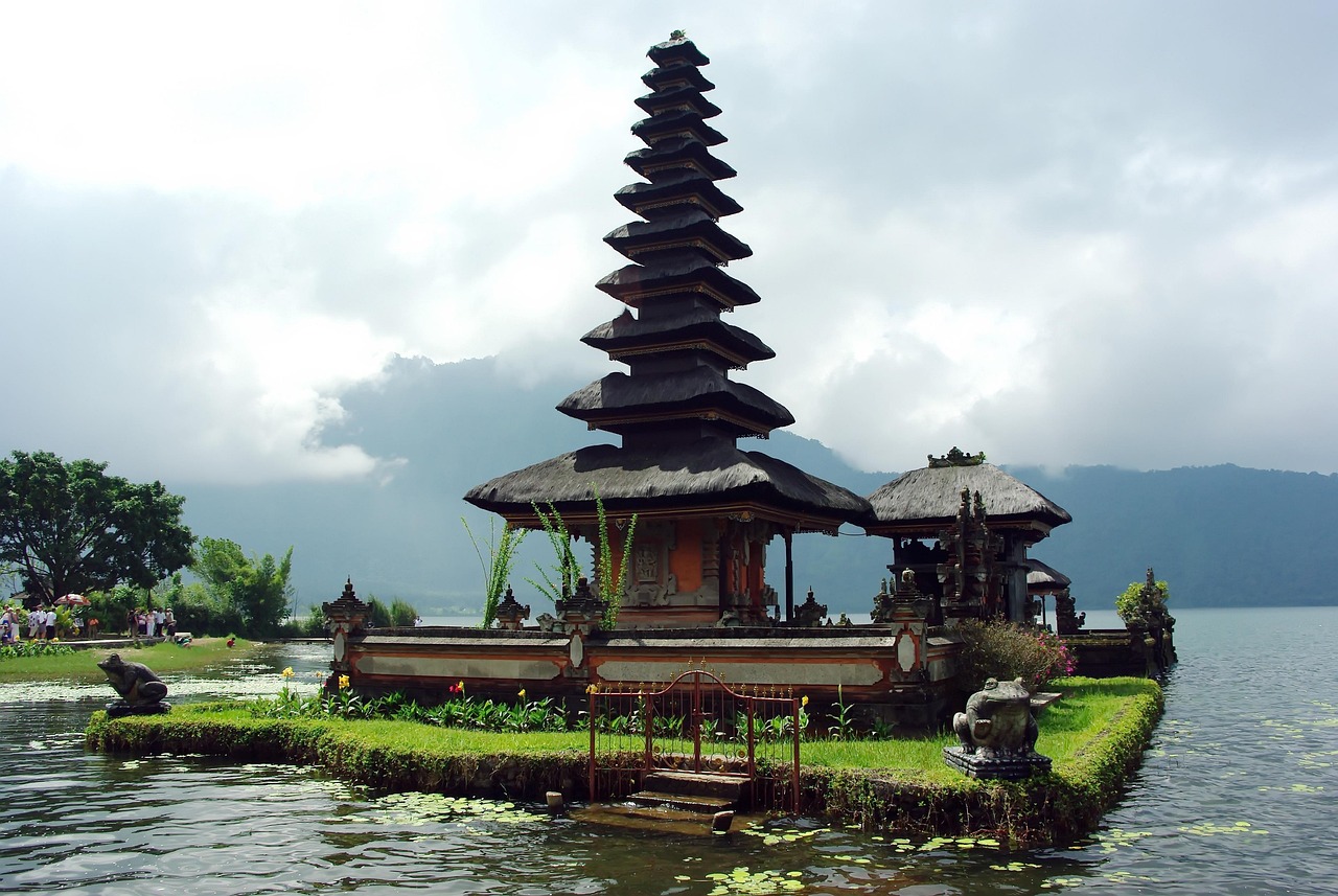 Tanah Lot temple at sunset
